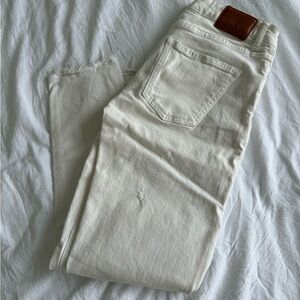 Zara Off-White Denim Pants